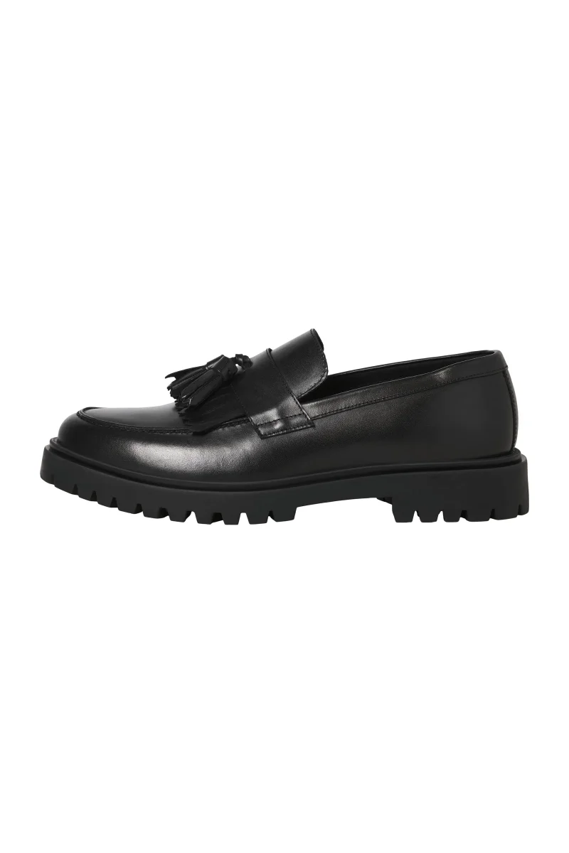 Jack & Jones Milano Leather Loafer Black - Bild 2