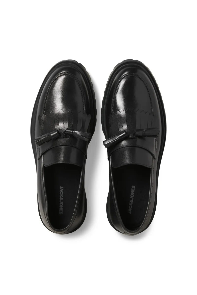 Jack & Jones Milano Leather Loafer Black - Bild 3