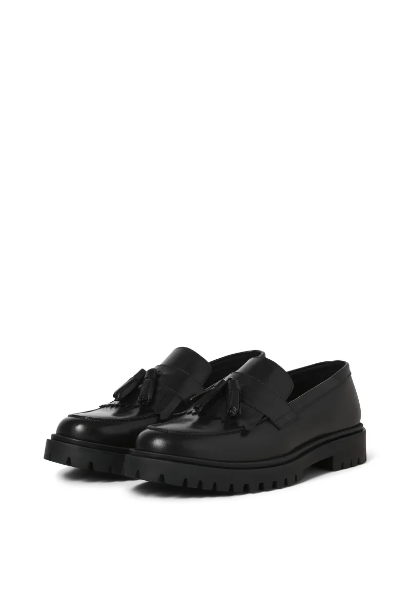 Jack & Jones Milano Leather Loafer Black - Bild 5