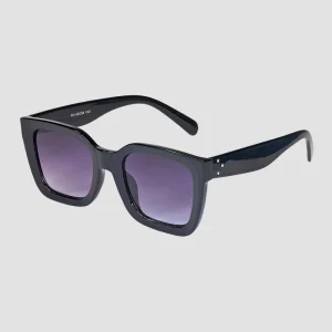 CBA Bold Frame Square Sunglasses 1361 Black