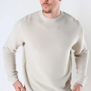 Solid Valencia Crew Knit Oatmeal