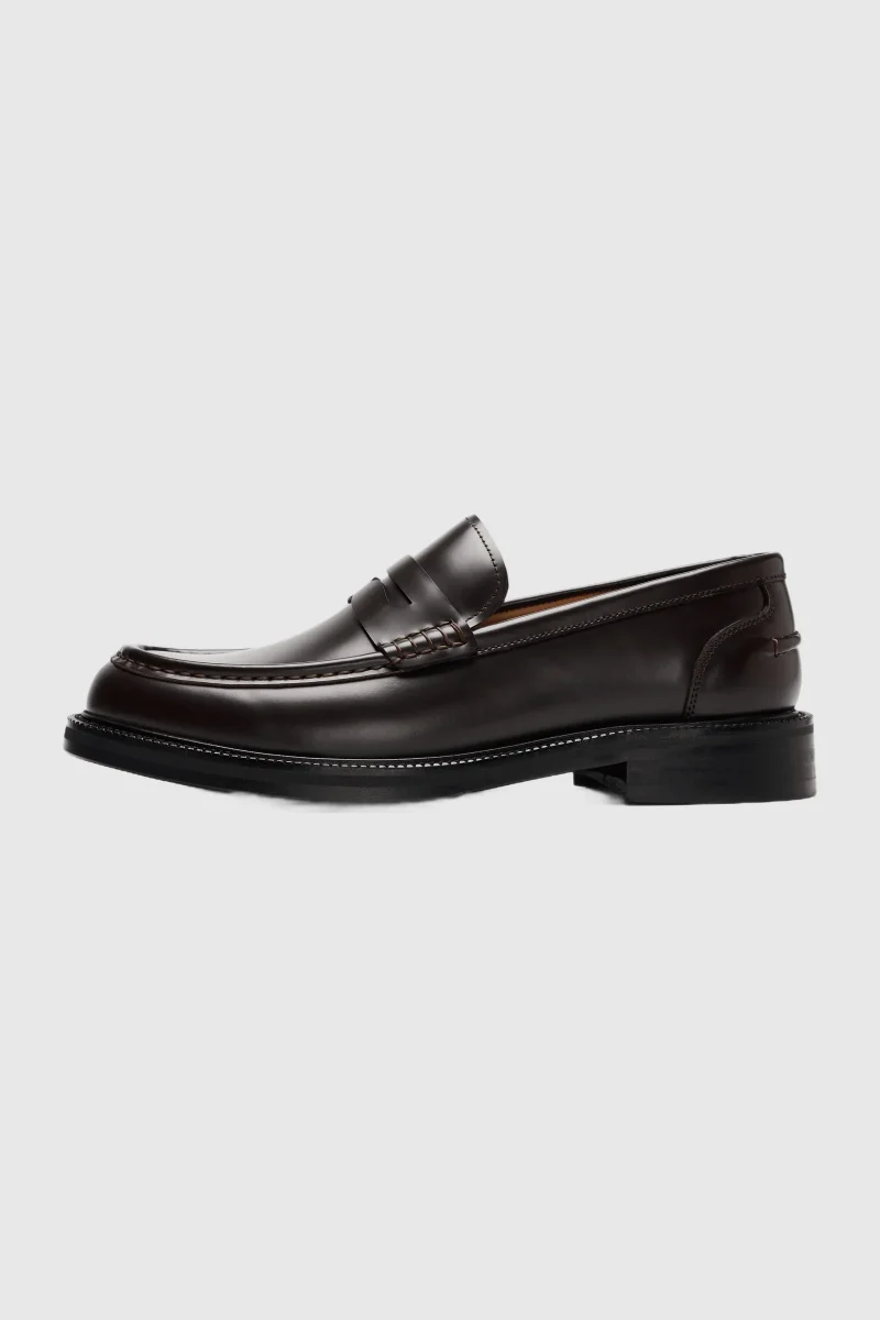 Selected Bobby Leather Penny Loafer Demitasse