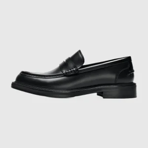 Selected Bobby Leather Penny Loafer Black