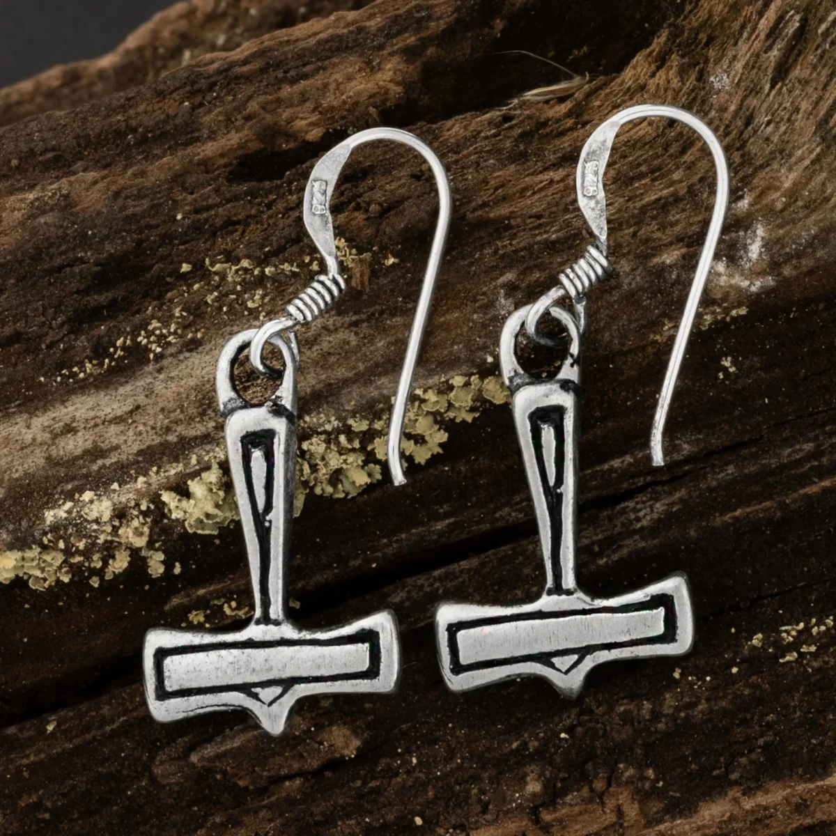 Örhängen, Torshammare, Silver - Bild 3