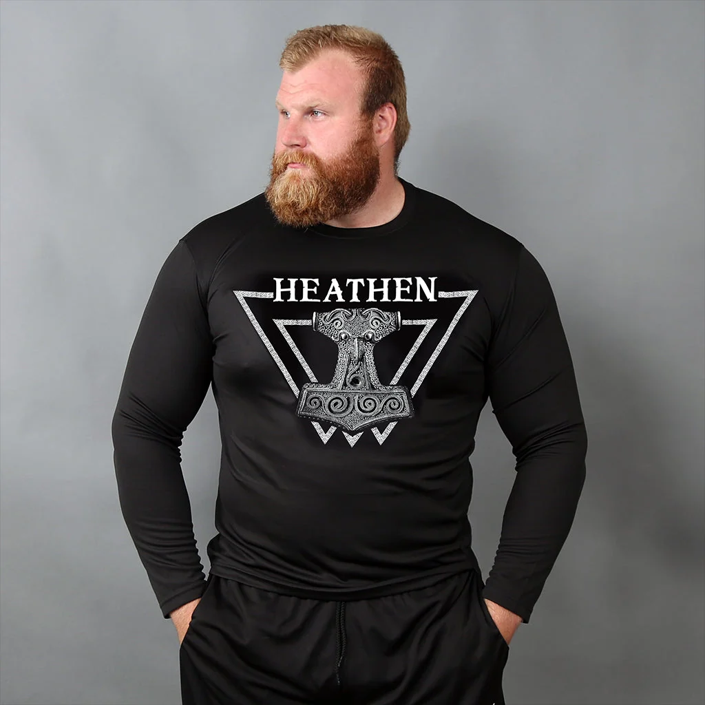 Långärmad träningströja, Heathen, Svart