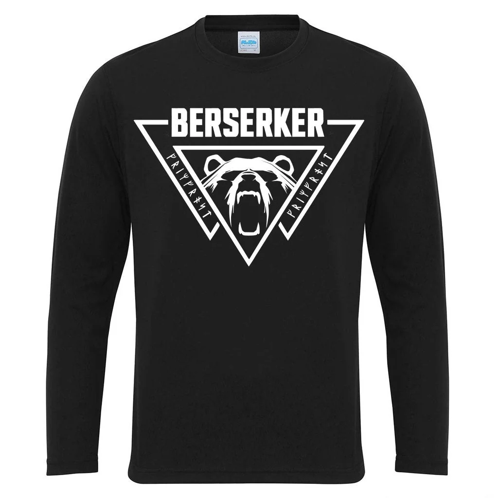 Långärmad träningströja, Berserker, Svart - Bild 3