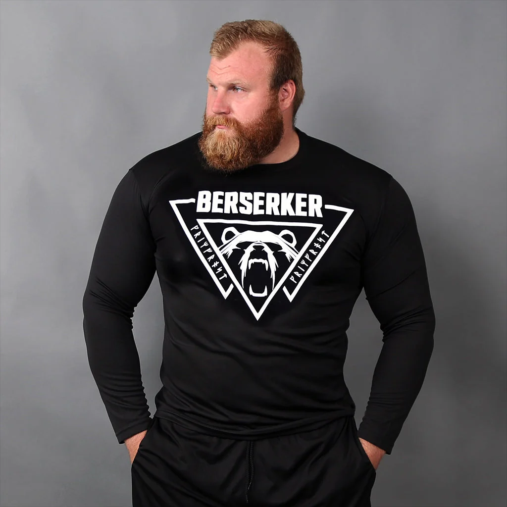 Långärmad träningströja, Berserker, Svart