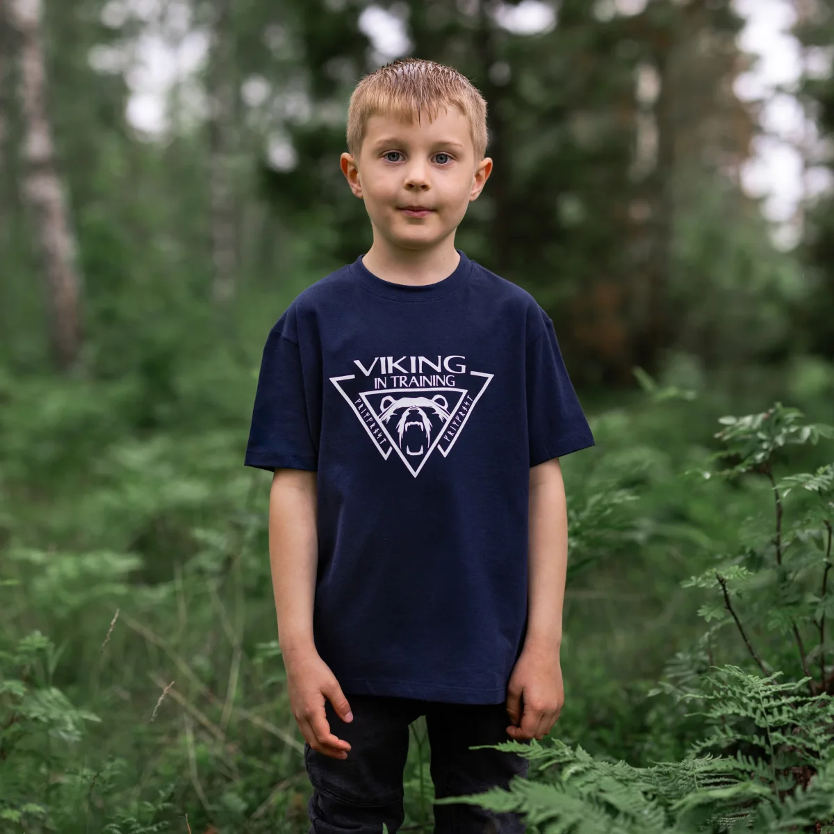 T-shirt för Barn, Viking, Marinblå - Bild 2