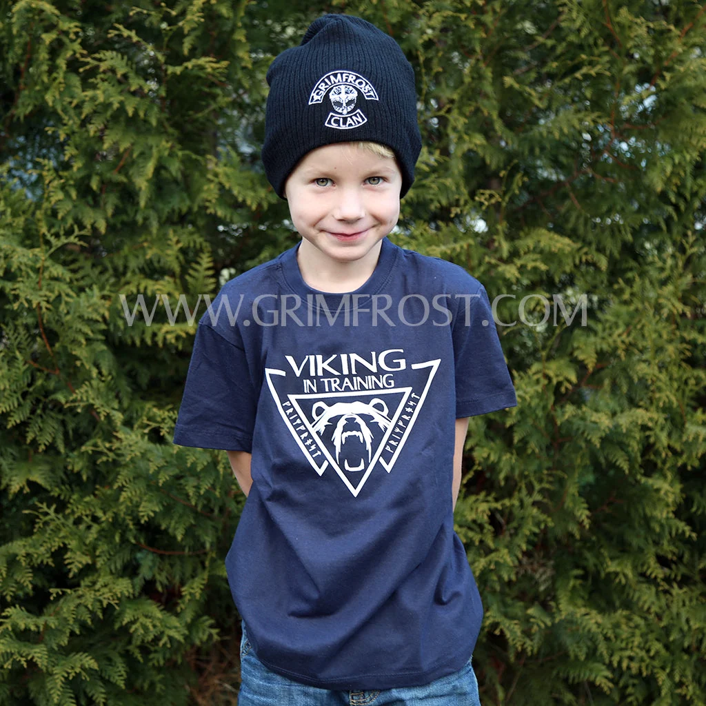 T-shirt för Barn, Viking, Marinblå - Bild 5