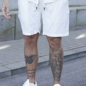 ONLY & SONS Tel Latham Linen Shorts Cloud Dancer