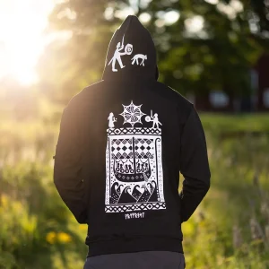 Premium Zip Hoodie, Gutestenen, Svart