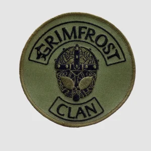 Grimfrost Clan märke, Broderat, Army Green
