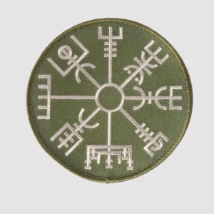 Vegvisir-märke, Broderat, Army Green