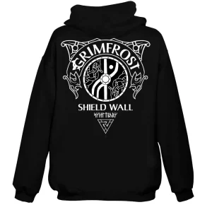 Hoodie, Shield Wall, Svart