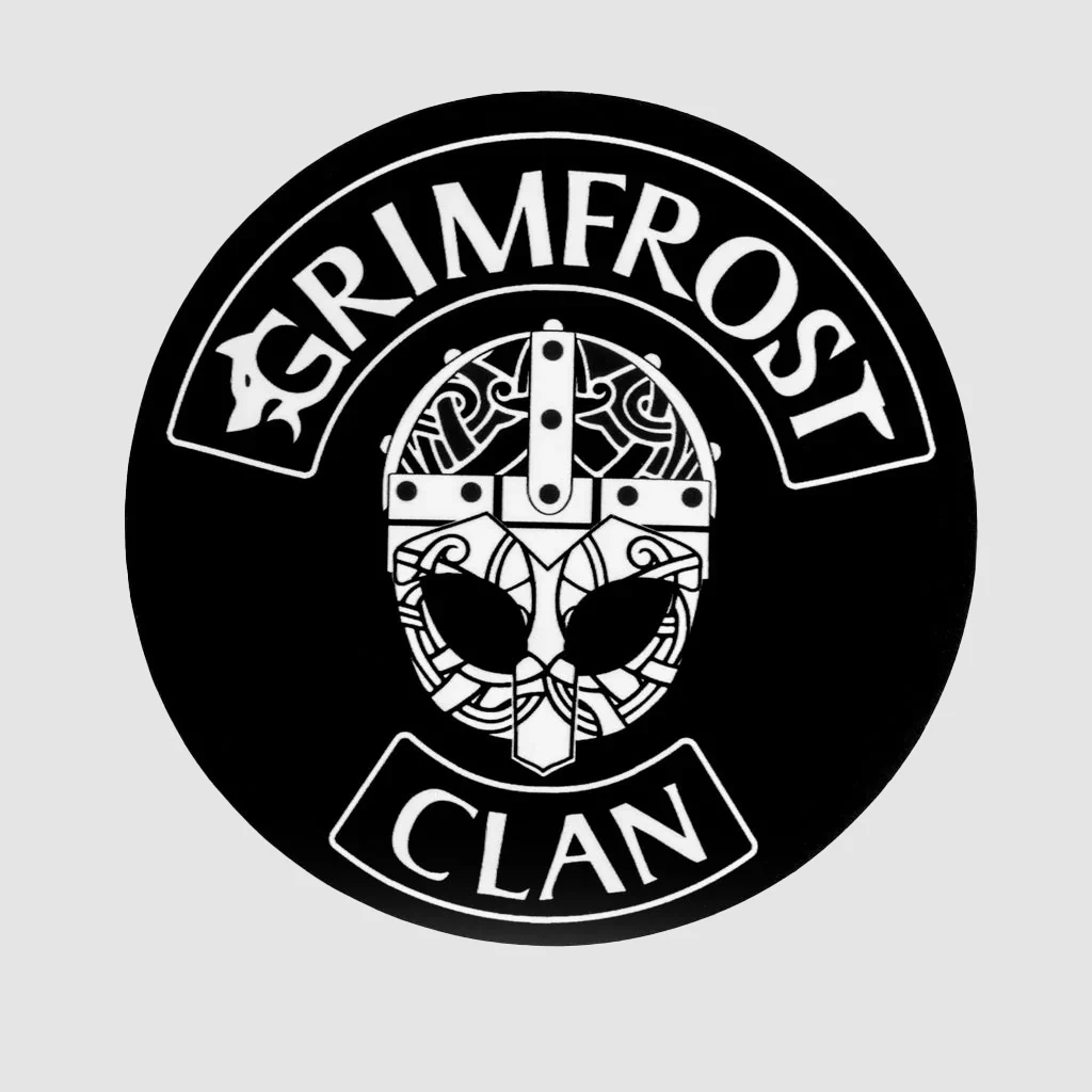 Grimfrost Clan Klistermärke, Runt
