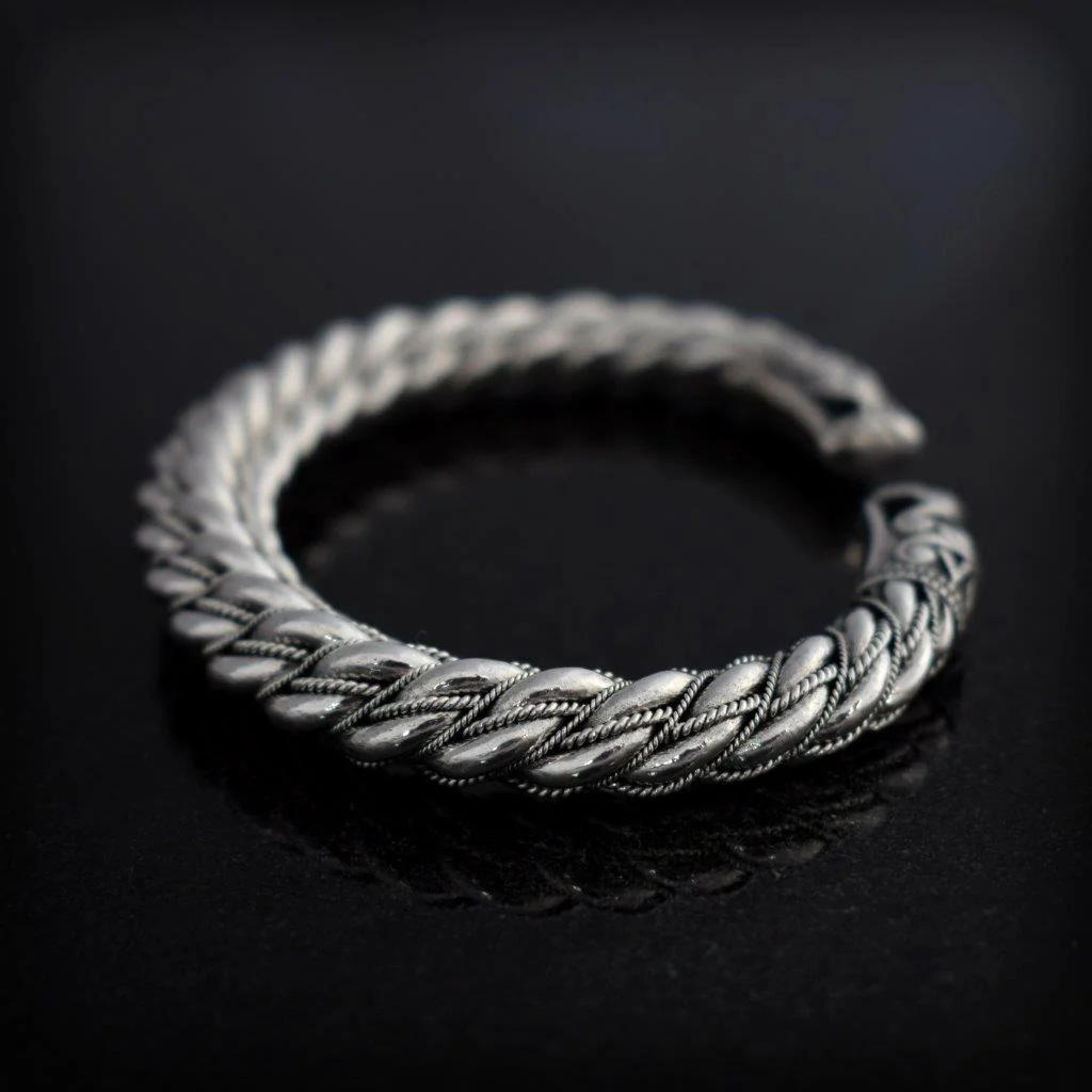 Premium Gotland-armring, Tjock, Silver - Bild 3