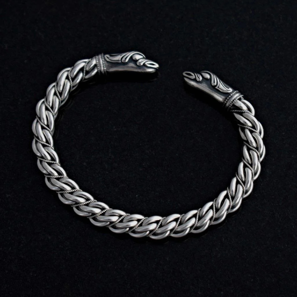 Armring, Huginn & Muninn, Silver - Bild 2
