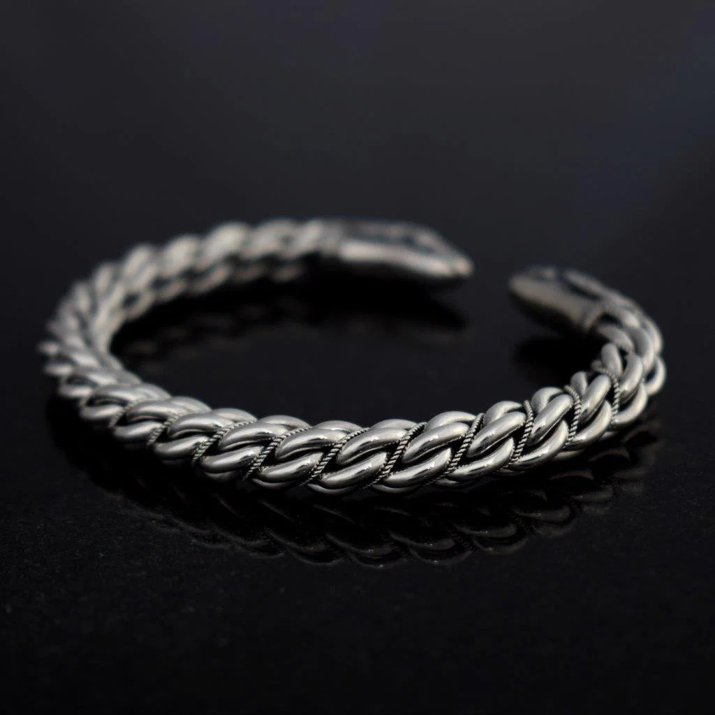 Armring, Huginn & Muninn, Silver - Bild 4