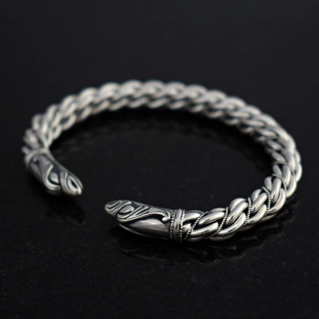 Armring, Huginn & Muninn, Silver - Bild 3