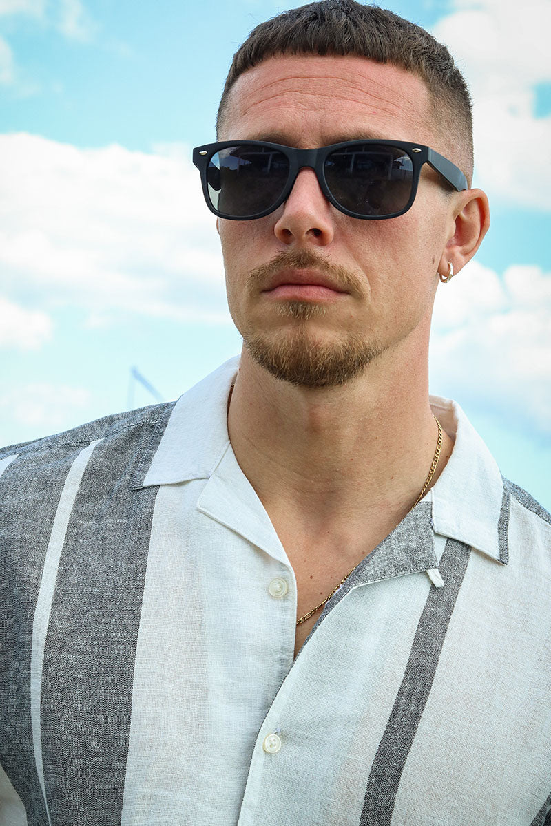ONLY & SONS Caiden SS Stripe Linen Resort Shirt Cloud Dancer - Bild 4