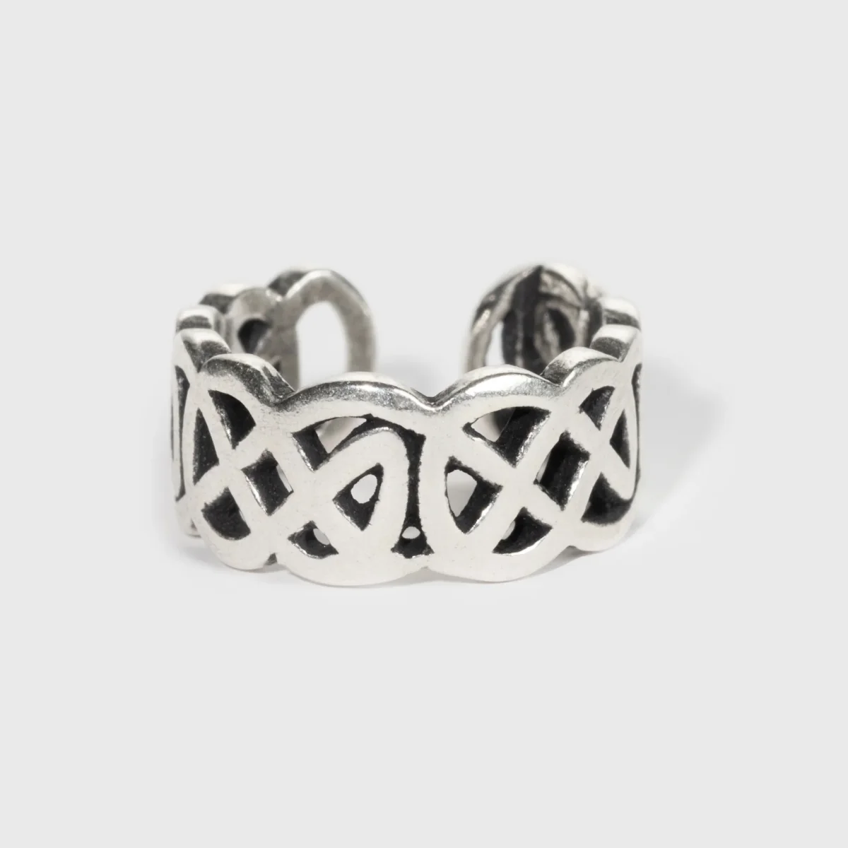 Cuff Örhänge med Flätat Mönster, Sterlingsilver - Bild 2