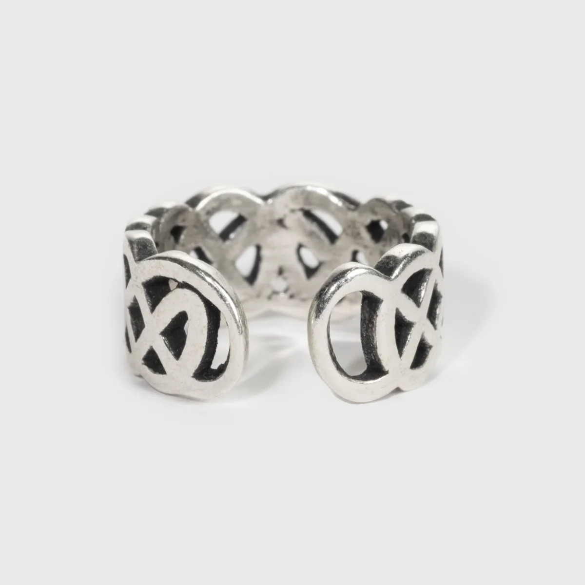Cuff Örhänge med Flätat Mönster, Sterlingsilver - Bild 4