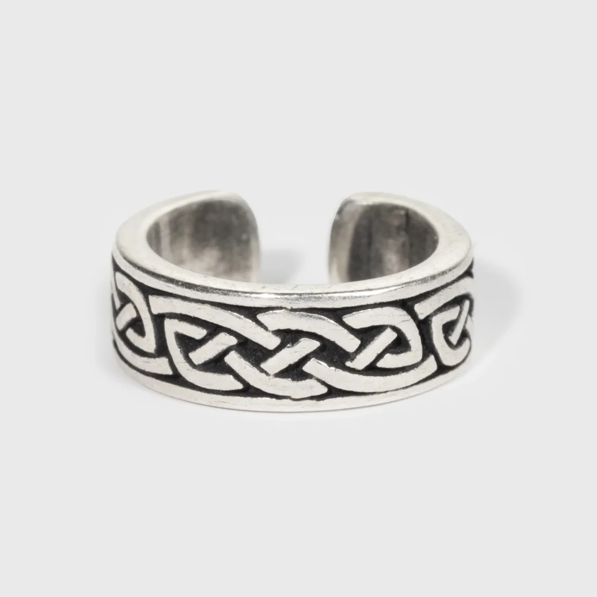 Cuff Örhänge med Knutmönster, Sterlingsilver