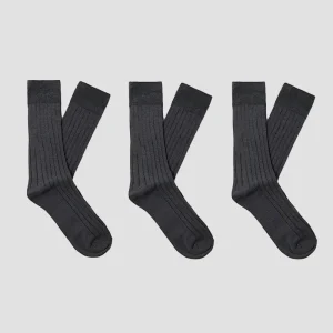 Selected Philip 3-Pack Sock Dark Grey