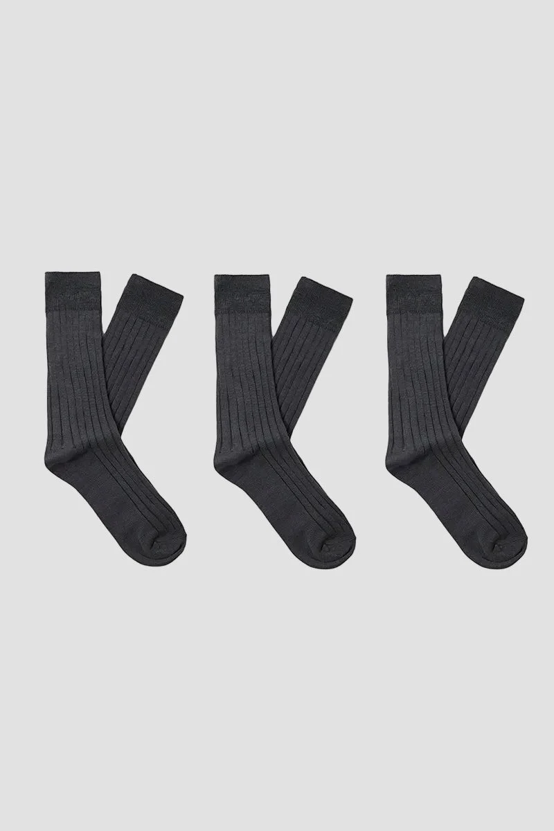Selected Philip 3-Pack Sock Dark Grey - Bild 2