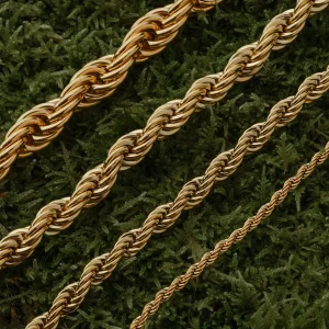 Rope Chain, Guldpläterad