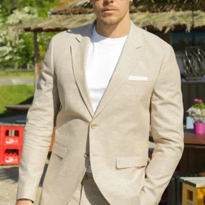 Jack & Jones Riviera Linen Blazer Beige