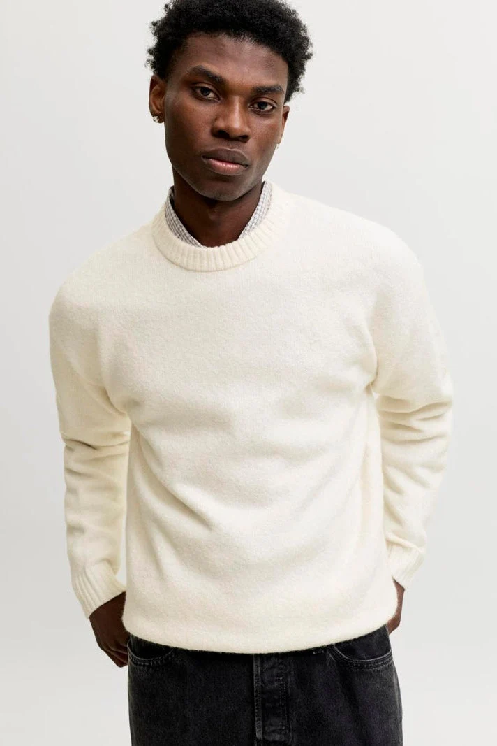 Jack & Jones Soho Ollie Knit Crew Neck SN Moonbeam - Bild 5