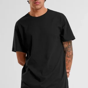 URBAN CLASSICS Shaped Long Tee Black