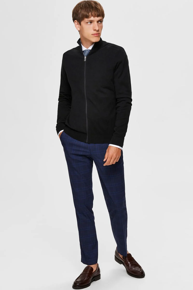 Selected BERG FULL ZIP CARDIGAN Black - Bild 3