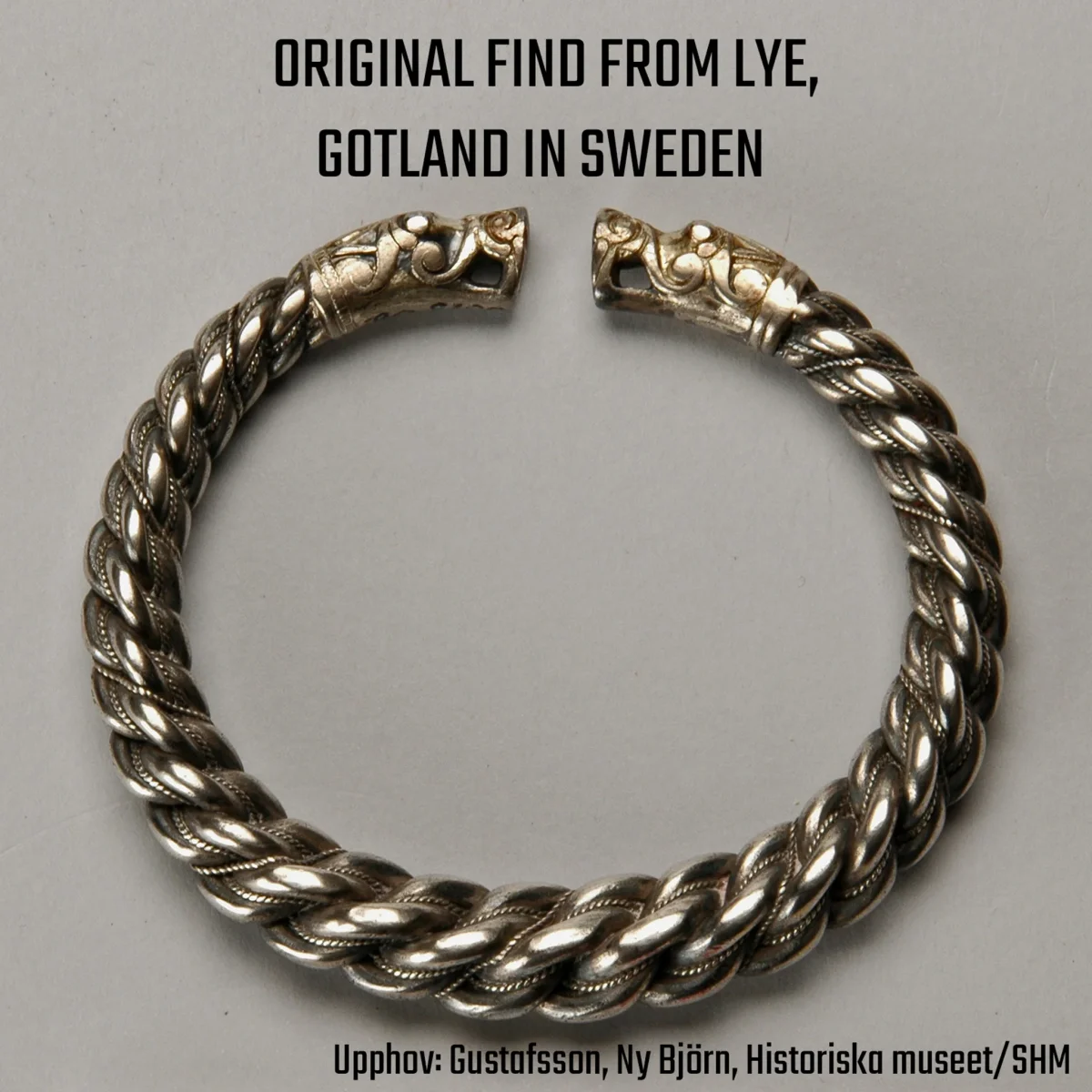 Premium Gotland-armring, Tjock, Silver - Bild 5