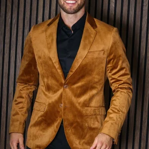 JEFF George Velour Blazer Rubber