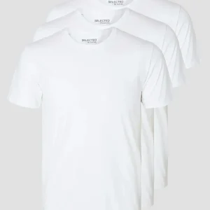 Selected ROLAND BASIC TEE 3-PACK Bright White