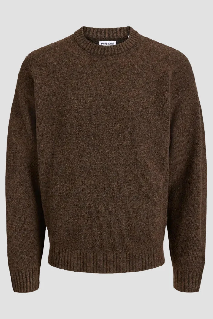 Jack & Jones Soho Ollie Knit Crew Neck SN Cocoa - Bild 6