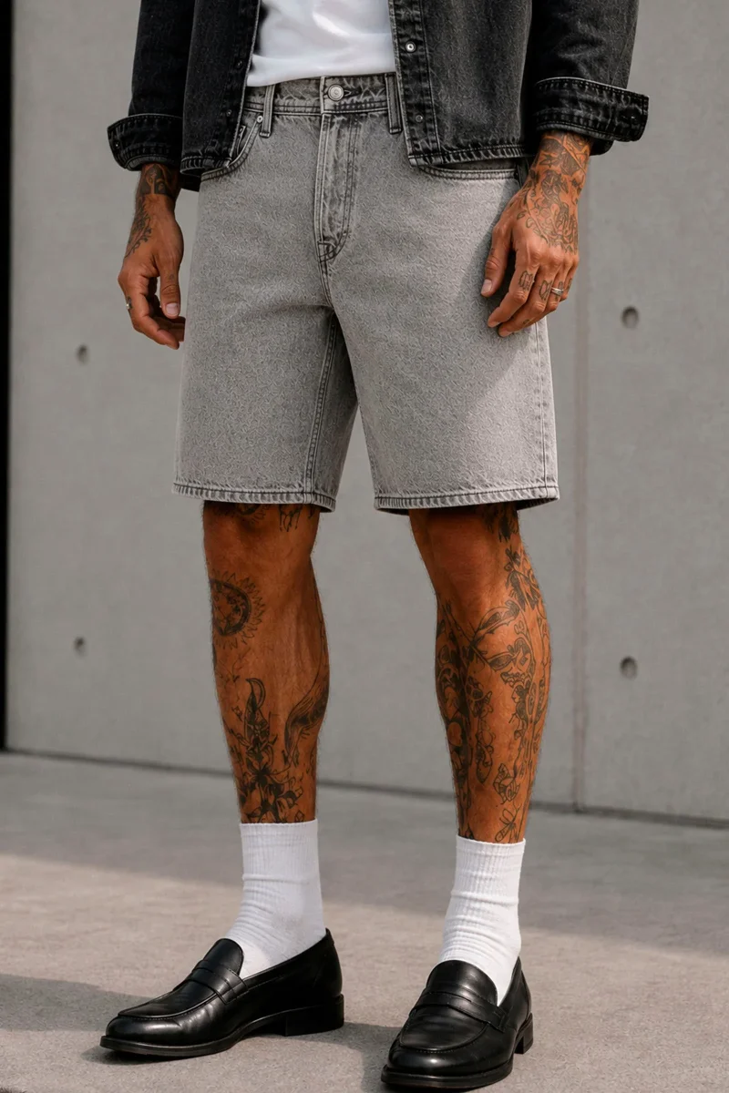Jack & Jones Original Short Grey Denim - Bild 2