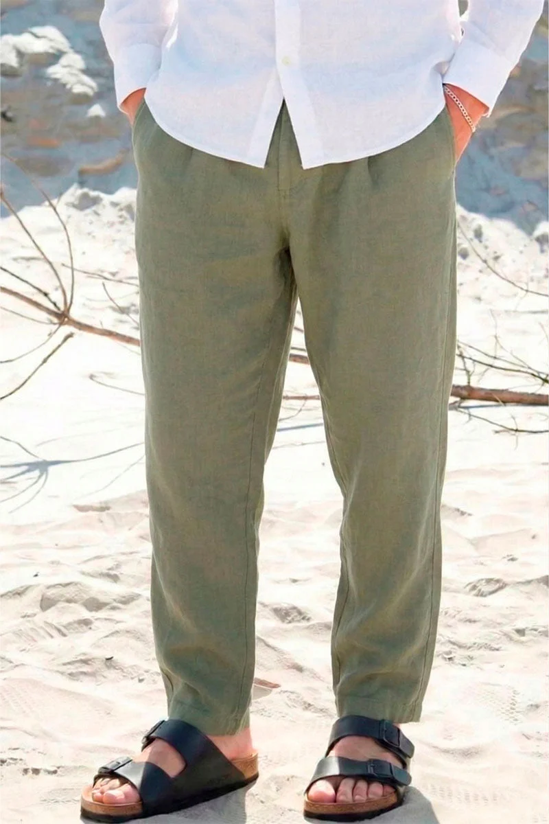 Solid Taiz Pants Vetiver