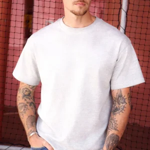 Solid Danton Fog T-shirt Grey Melange 8010