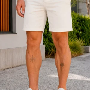Selected Slim Miles Flex Shorts Cloud Dancer