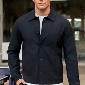 Selected Robert Regular Overshirt Black