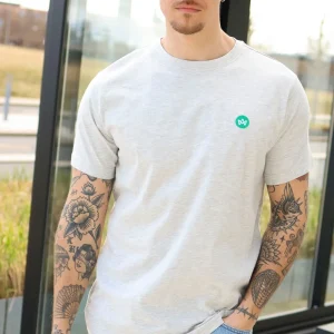Kronstadt Timmi Organic/Recycled t-shirt Lt Grey Mix
