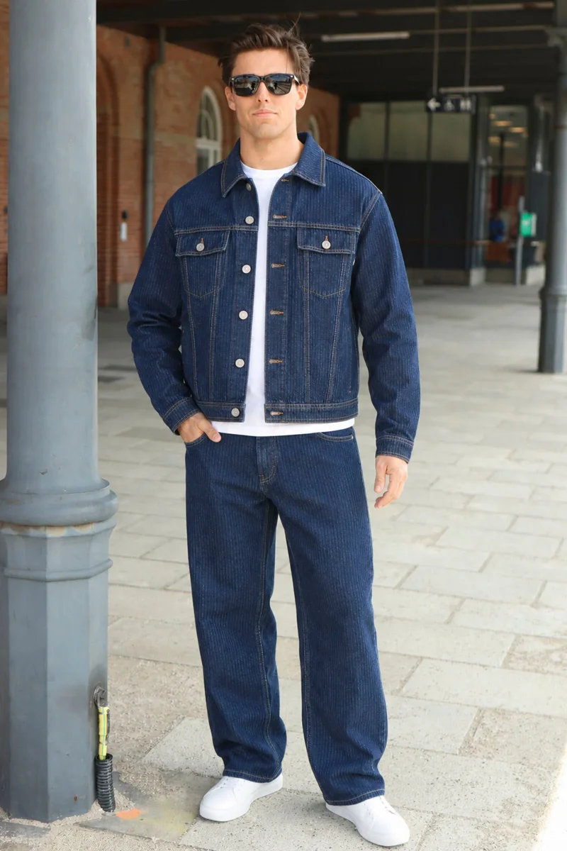 Jack & Jones Cam Jacket Ba 300 St Blue Denim - Bild 3