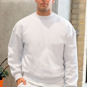 Only & Sons Ceres Ovz Långärmad Sweatshirt Super Light Grey Melange
