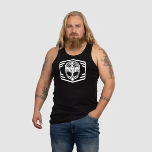 Premium Tanktop, Clan Helmet, Svart