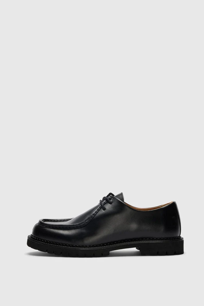 Selected Hector Leather Moc-Toe Shoe Black - Bild 4
