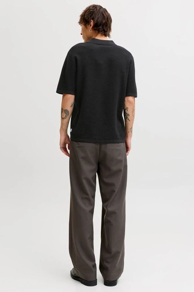 Jack & Jones Goerge Relaxed Fit Knit Polo Black - Bild 4