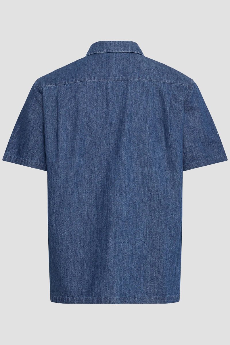 Solid Rogue Short Sleeve Shirt Middle Blue Denim - Bild 5